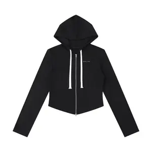 WAAL LAB — “Do You Like Who You See?” Cropped Zip Hoodie