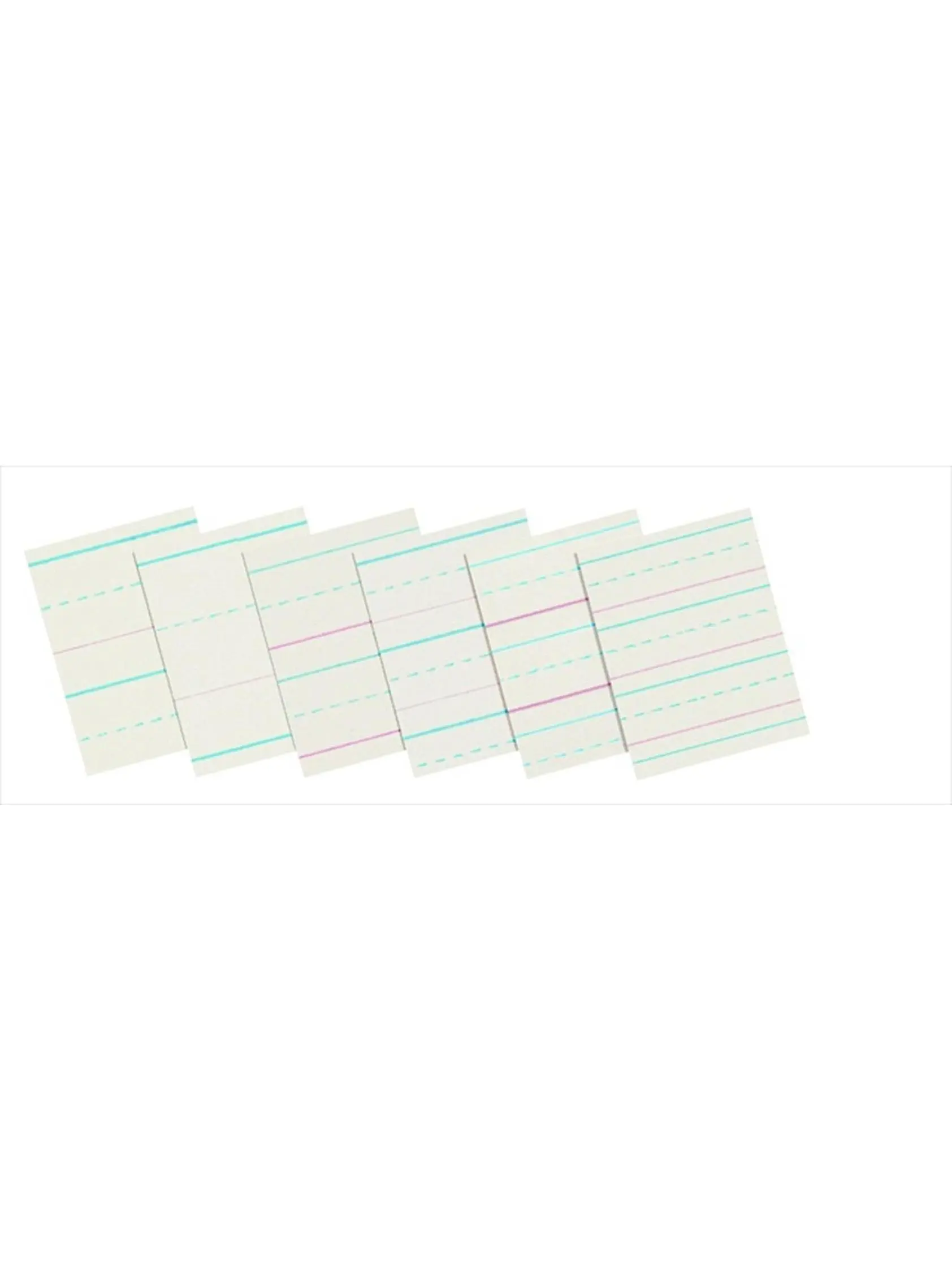 School Smart 085330 Long Way Newsprint Paper - 10.5x8" Lined White Writing Sheets for Grade 1 Office & Art Supplies