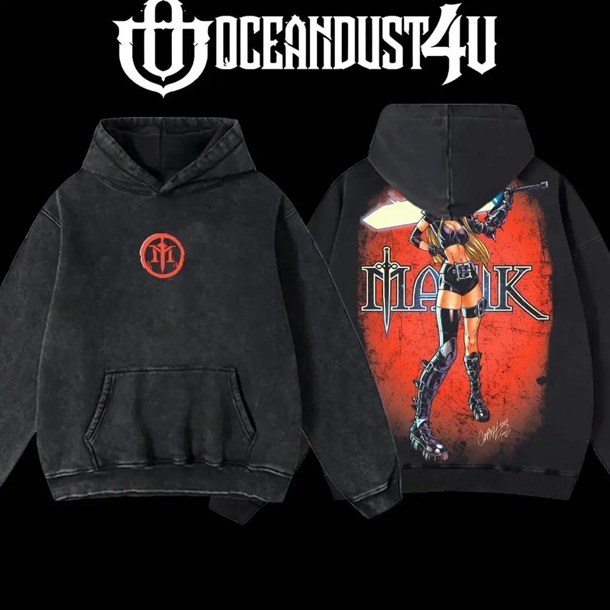 OceanDust4U Magik Soulsword Illyana Rasputin Comics Men's Hoodie - 100% Premium Cotton, Oversized Fit, Pre-Washed, Classic Menswear Apparel Top AG1