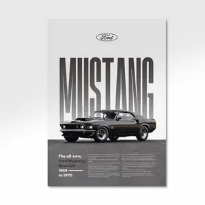 Ford Mustang Boss 429  | Car Print |, Product without frame