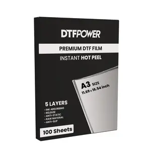A3 Instant HOT Peel / COLD Peel DTF Sheets
