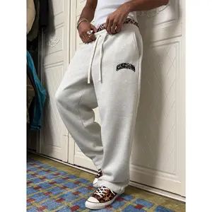 Men's Chicago Embroidered Sweatpants | Y2K Streetwear Casual Lounge Pants