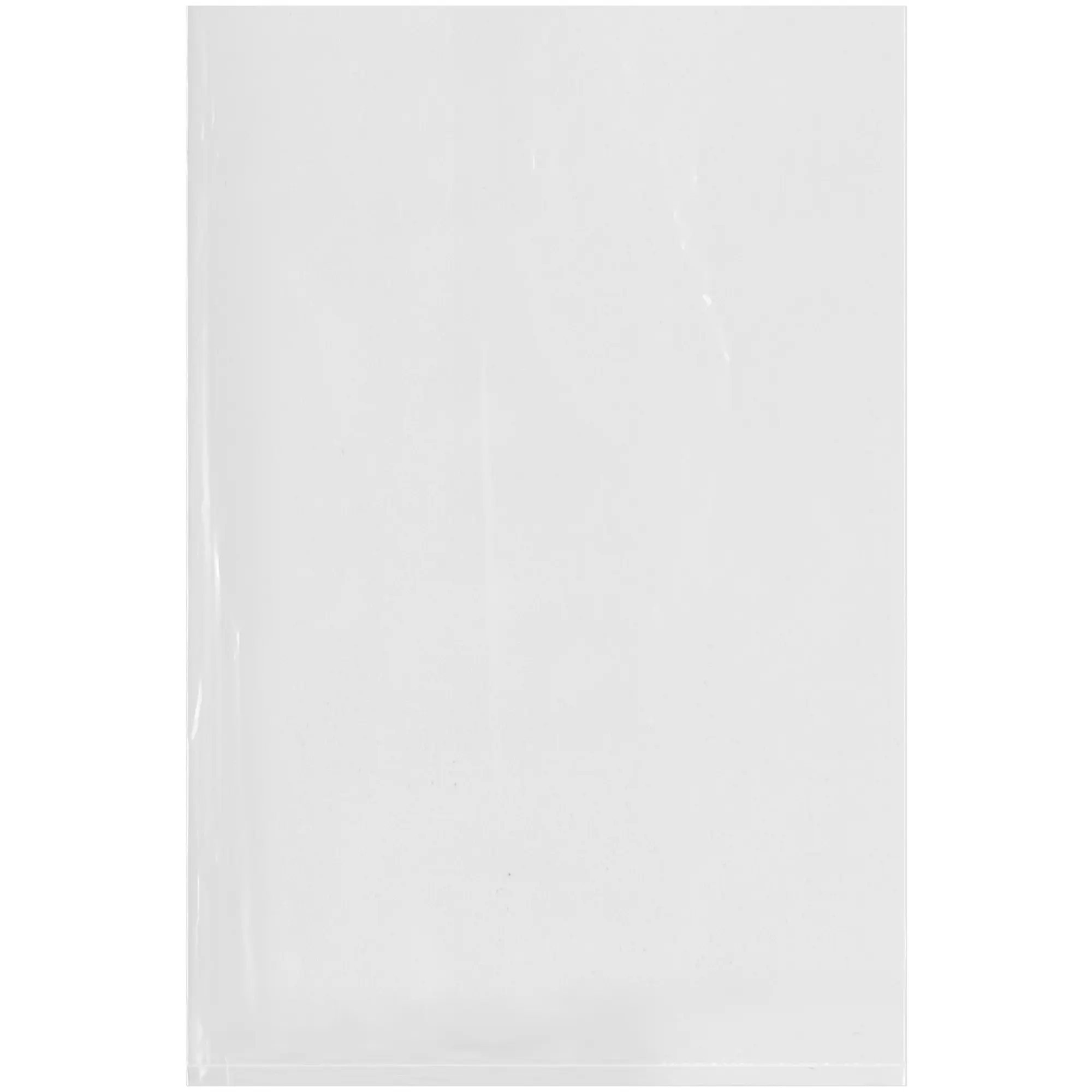 Plymor 8" x 12", 1.25 Mil Flat Open Clear Plastic Poly Bags