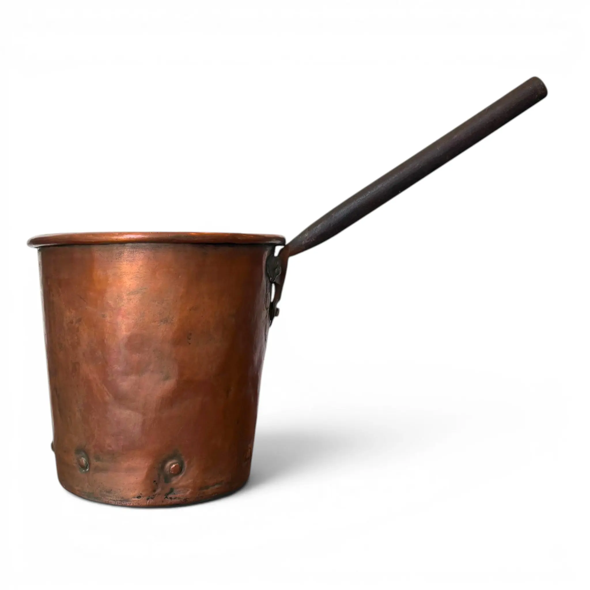 Copper Pot with Iron Handle