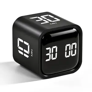 Kitchen Lifesaver!Gravity Cube Kitchen Timer - 5/10/25/50 Mins Preset, Vibration/High/Low Volume, Custom Mode| ADHD Friendly Perfect for Baking & Cooking