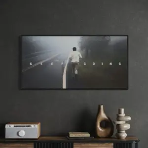 [UNFRAMED POSTER] Muhammad Ali Keep Going Motivational Quote Wall Art | Poster Print, Modern Contemporary Boxing Office Decor