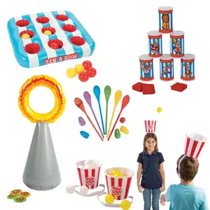 Carnival Stripes & Bold Colors Games Sets Decorating Kit - 5 Pc.