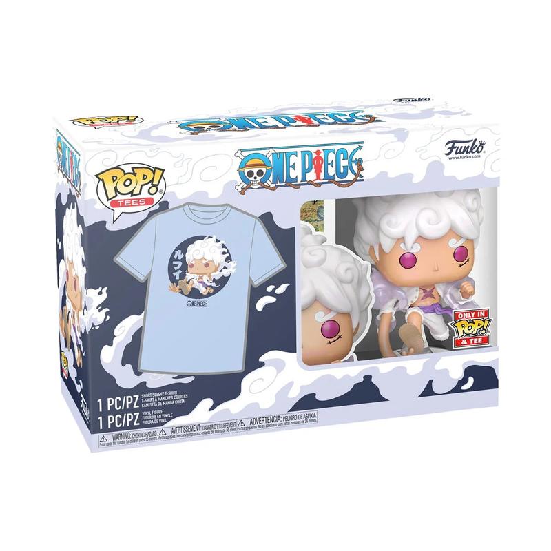 One Piece Luffy Fifth Gear Funko Pop! Vinyl Figure and Adult Pop! T-Shirt 2-Pack