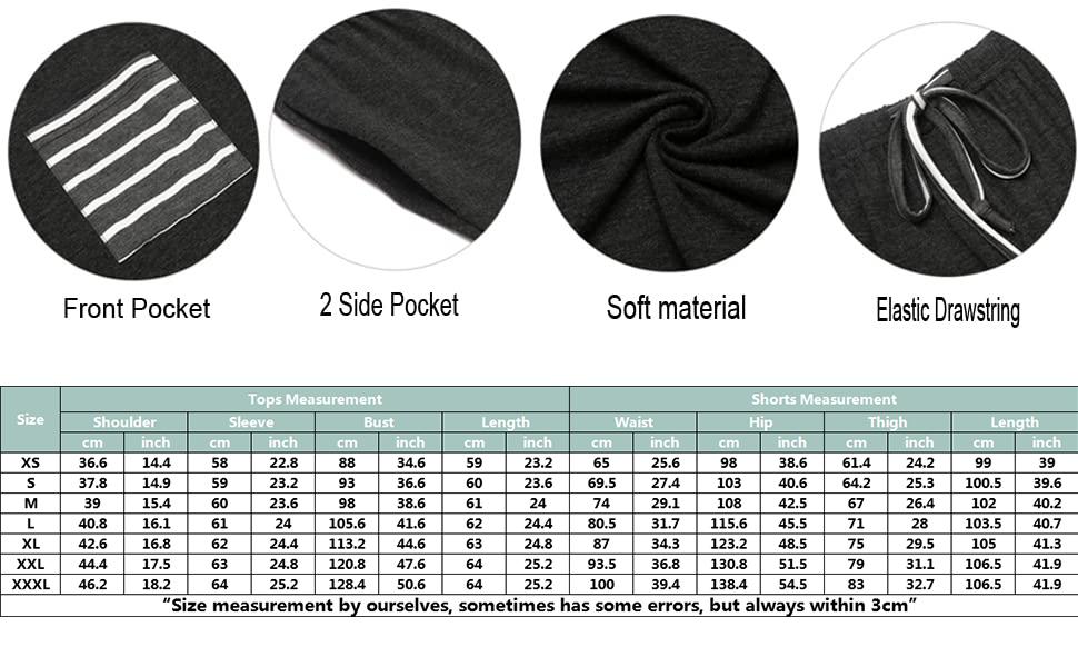 Ekouaer Women's Autumn Long Sleeve Sleepwear Soft 2-piece Casual Set, Long Sleeve with Drawstring Pants, Suitable for XS-3XL