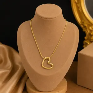 Gold Stainless Steel Necklace for women | Minimalist Pendant & Charm Design