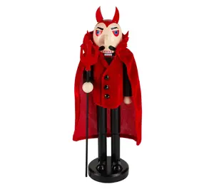 Northlight Devil Holding Pitch Fork Halloween Nutcracker 14"