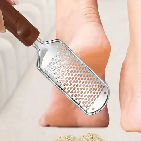 Professional Metal Foot File, Portable Foot Scrubber Tool for Dead Skin, Dead Skin Remover for Feet