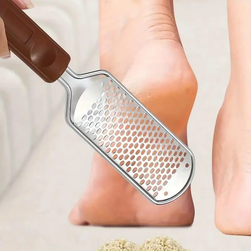 Professional Metal Foot File, Portable Foot Scrubber, Callus Remover for Feet Tool for Dead Skin