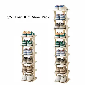 6/9-layer vertical detachable shoe storage rack 1 modern shoe rack shoe cabinet gift storage rack home storage rack home storage supplies Footwear Organization