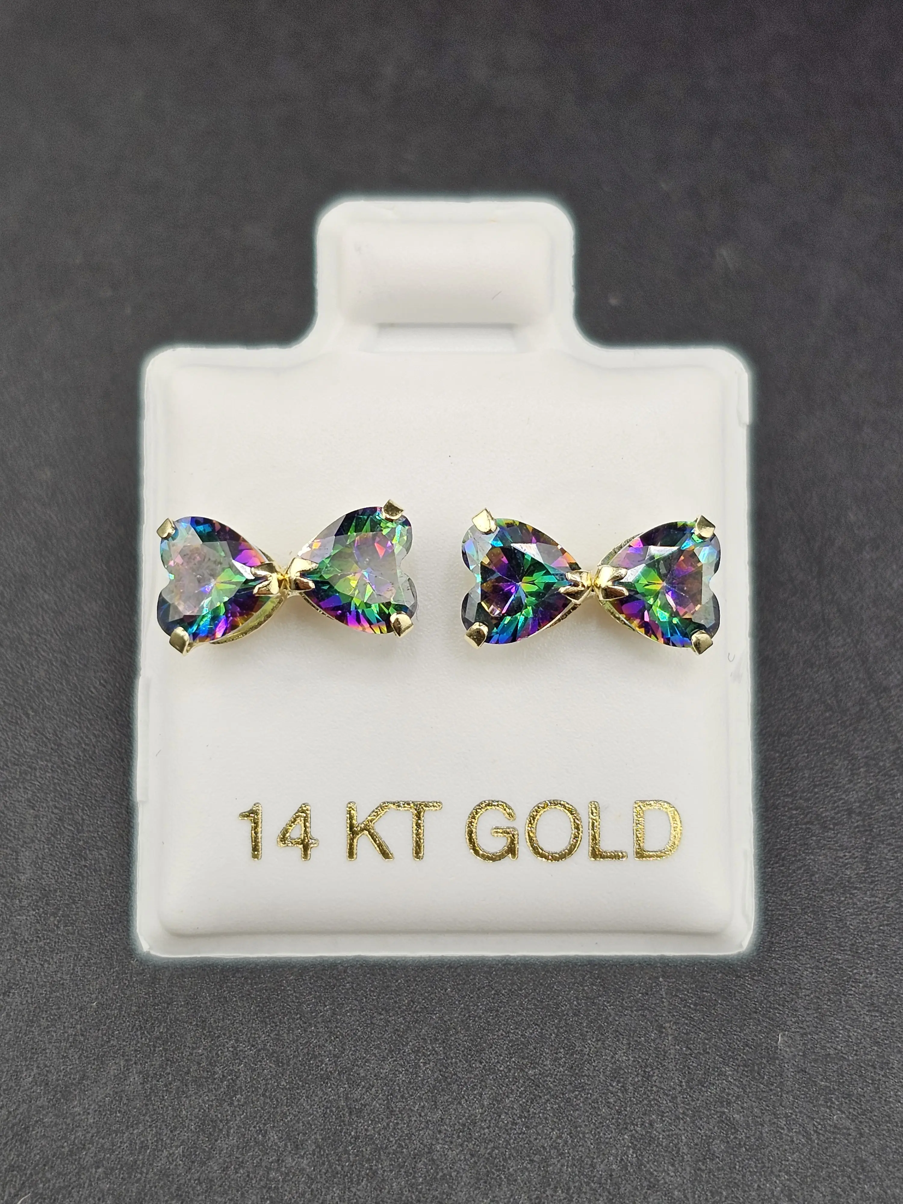 14K Gold Earrings - Bow