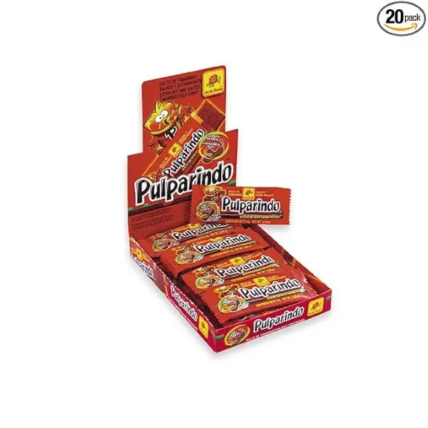 De la Rosa pulparindo 20 pack, tamarind candy (X-SPICY)