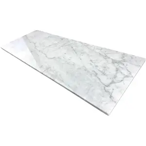 Custom Size |   White Carrara Marble Rectangle Shower Bench |   Tile Shower Seat for Schluter Kerdi Board, VEVOR, The Original Granite Bracket