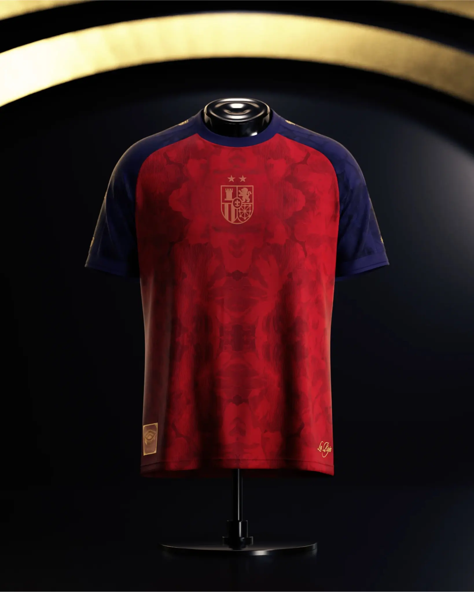 La Pulga Red Heritage Soccer Jersey, Navy Raglan Sleeve Football Fan Shirt, Soccer Jersey Spanis, Short Sleeve Unisex Athletic Game Day Sportswear, Premium Casual Streetwear Top for Men Women, Supporter Apparel and Collector Gift USA Edition Outfit Set