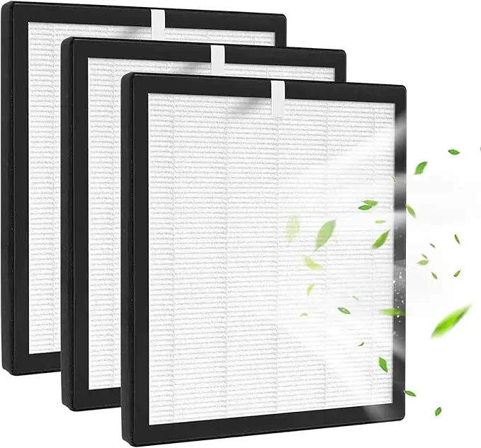 Tolife TZ-K2 Air Purifier Replacement Filter H13 True Hepa Filter with Activated Carbon & Pre Filter 3-in-1 Pack for Home Air Purification
