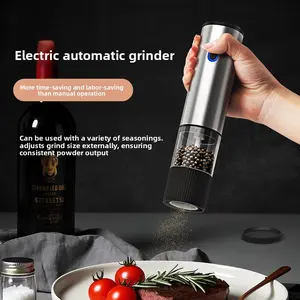 Automatic Electric Pepper Grinder | Rechargeable Salt & Pepper Mill for Home & BBQ