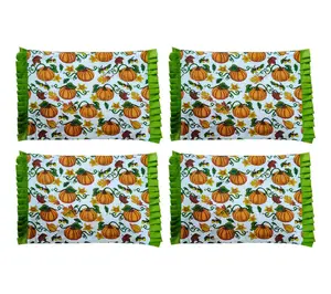Temp-tations Seasonal Set of 4 Ruffled Placemats