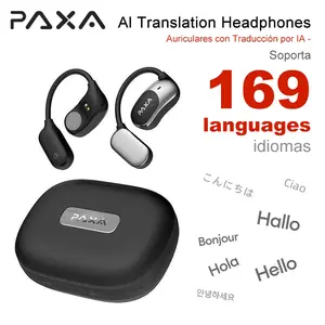 PAXA Fit2 with 169-Language Translation Support – Wireless Headphones with Electroplated Ear Hook Design – Comfortable, High-Quality Sound, Bluetooth 5.4 Flash Connection, Wireless Earbuds for Music & Phone Calls  Audio Electronic