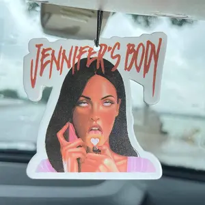 Car Air Freshener Vent Clip, Ice Cube Design, Japanese Cartoon Anime Rearview Mirror Hanging Ornament, Home Decor Gift Idea