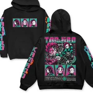 Funny Demon Slayer Tanjiro Kamado Hoodie Graphic T-shirt Infinity Castle Casual Sweatshirt Tanjiro T-Shirt