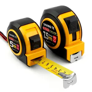Tape Measure 25 Ft/16 Ft 2 Packs Steel Measurement With Fractions Easy Read Metric Self-Locking Retractable  Measuring Cinta Metrica