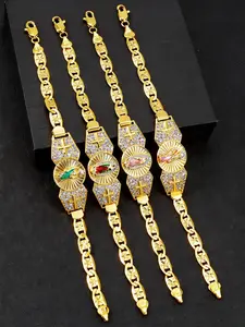 1pc St. Jude Bracelet, Guadalupe Bracelet, Grim Reaper Bracelet, Cross Bracelet, Elegant Zircon Copper Religious Jewelry for Men & Women, Perfect Birthday & Christmas Gift