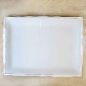 The Royal Standard - Alabama Platter   White   15.5x11.5