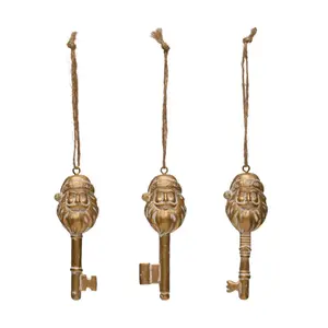Creative Co-op Resin Santa Key Ornament