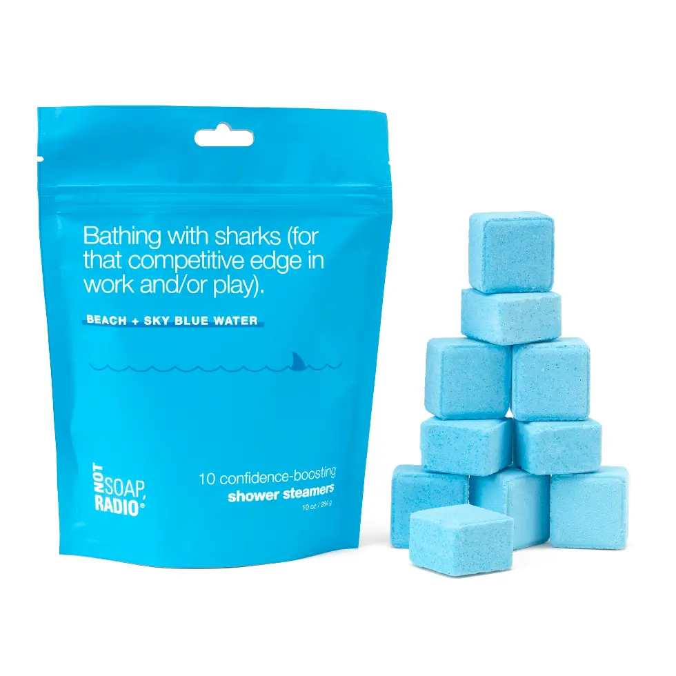 Bathing with Sharks, 10 Beach Scented Shower Steamers | Not Soap Radio