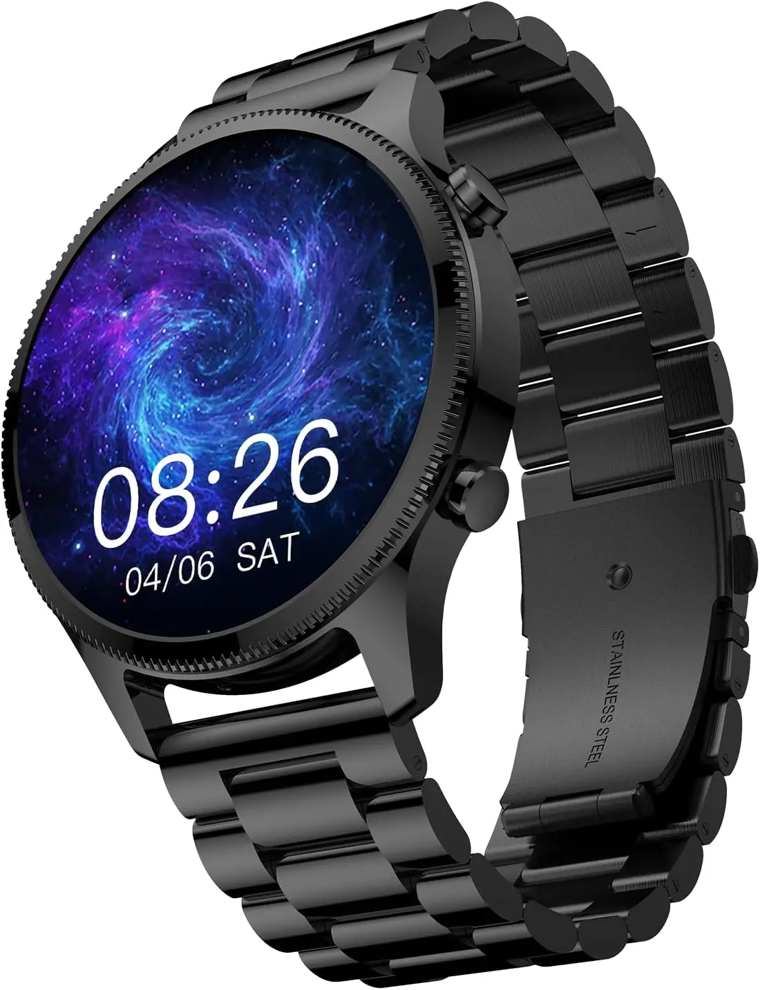 Noise Halo Premium Metallic Smartwatch, 1.43" AMOLED Display, 7 Day Battery, BT Calling (Make/Answer), Dust & Water Resistant, 100+ Sport Modes, NoiseFit App Supprt, 1 Year Warranty