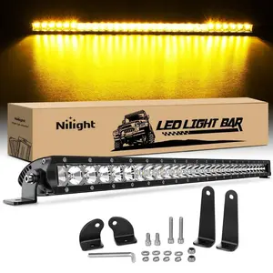 Nilight 31 Inch 150W 9300LM Amber Slim Spot Flood Led Light Bar | 2 Style Mounts