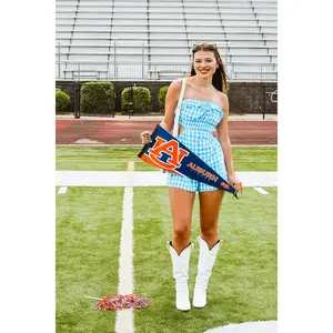 Rosa Belle Blue And White Gingham Romper