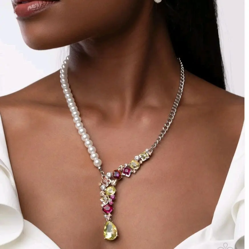 Boisterous Ballet Yellow Necklace