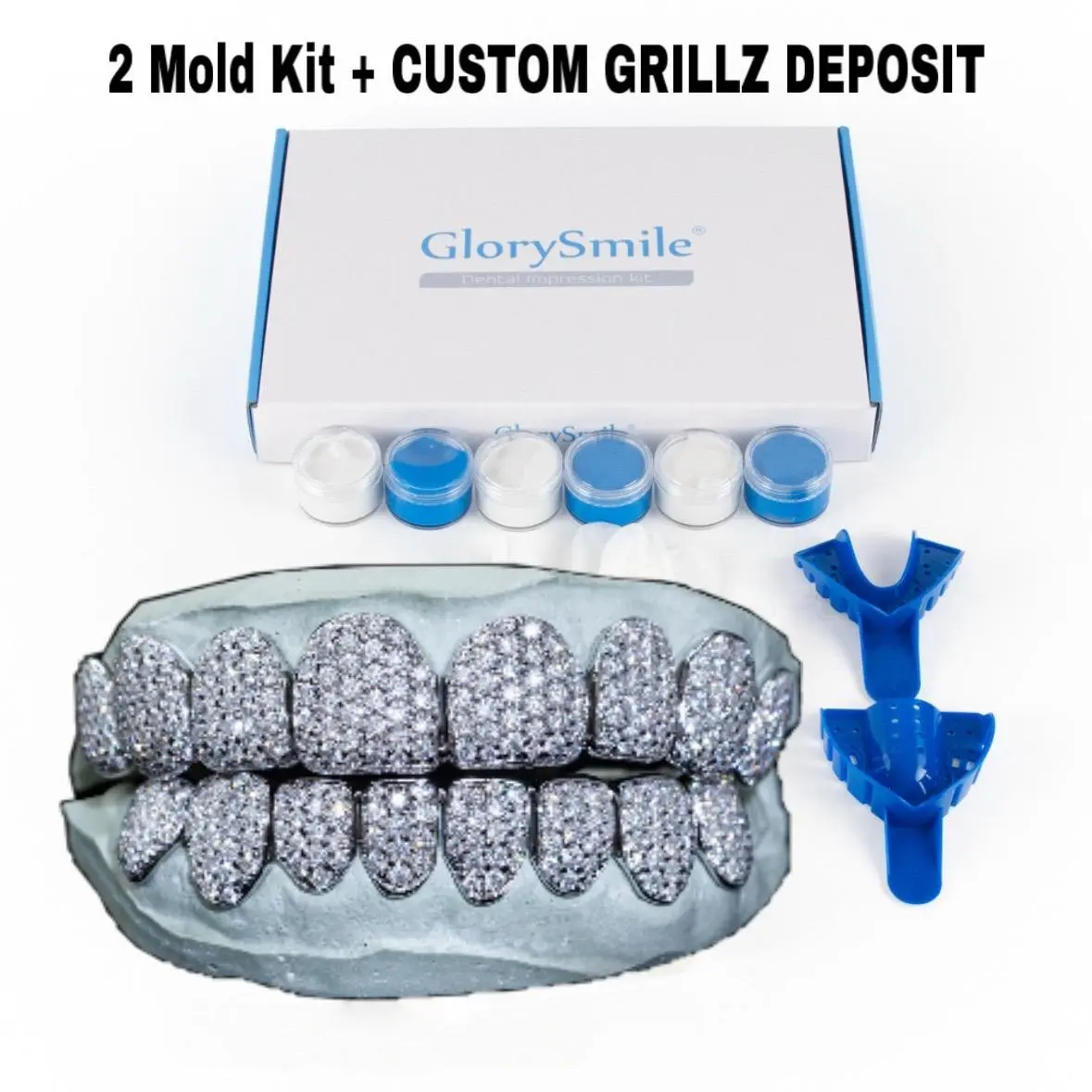 Custom Grillz Deposit and Mold Kit - Down Payment for Your Dental Teeth Accessory Customization Service