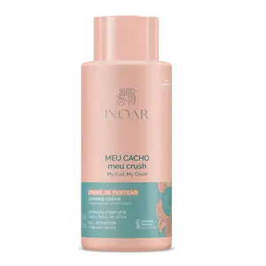 INOAR My Curl My Crush Styling Cream for Frizz-Free, Soft Hold - Defined Curls + Heat Protection