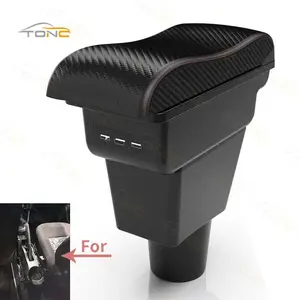 For Lada Xray Armrest Box Universal Car Central Armrest Storage Box With USB Charging car interior modification accessori