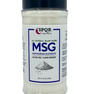 Plant Based MSG Seasoning Monosodium Glutamate XL 12 Ounce Bottle Gluten Free Restaurant Grade Flavor Enhancer by SPQR Seasonings