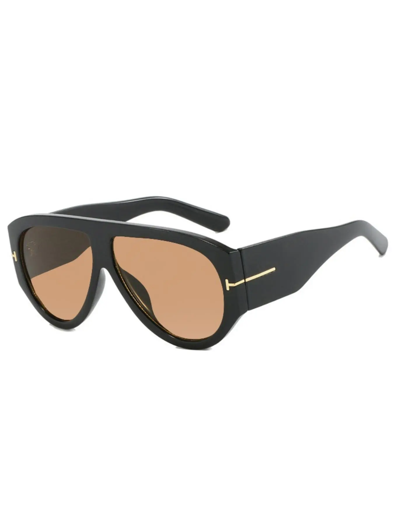 Unisex Retro Oversized Aviator Shades - Trendy Casual Stylish Windproof Punk Sunglasses,,Large Frame Beach Fashion Eyewear Accessory, Trendy Casual Sunglasses