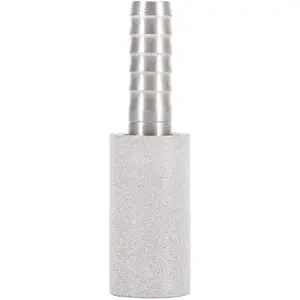 Stainless Steel Beer Carbonation Diffusion Stone 1.9 inch Length for Home Brewing and Aeration (0.5Micron)