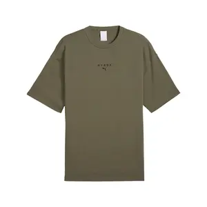 PUMA Mens X Hyrox Oversized Crew Neck Short Sleeve Casual Tops Casual - Green