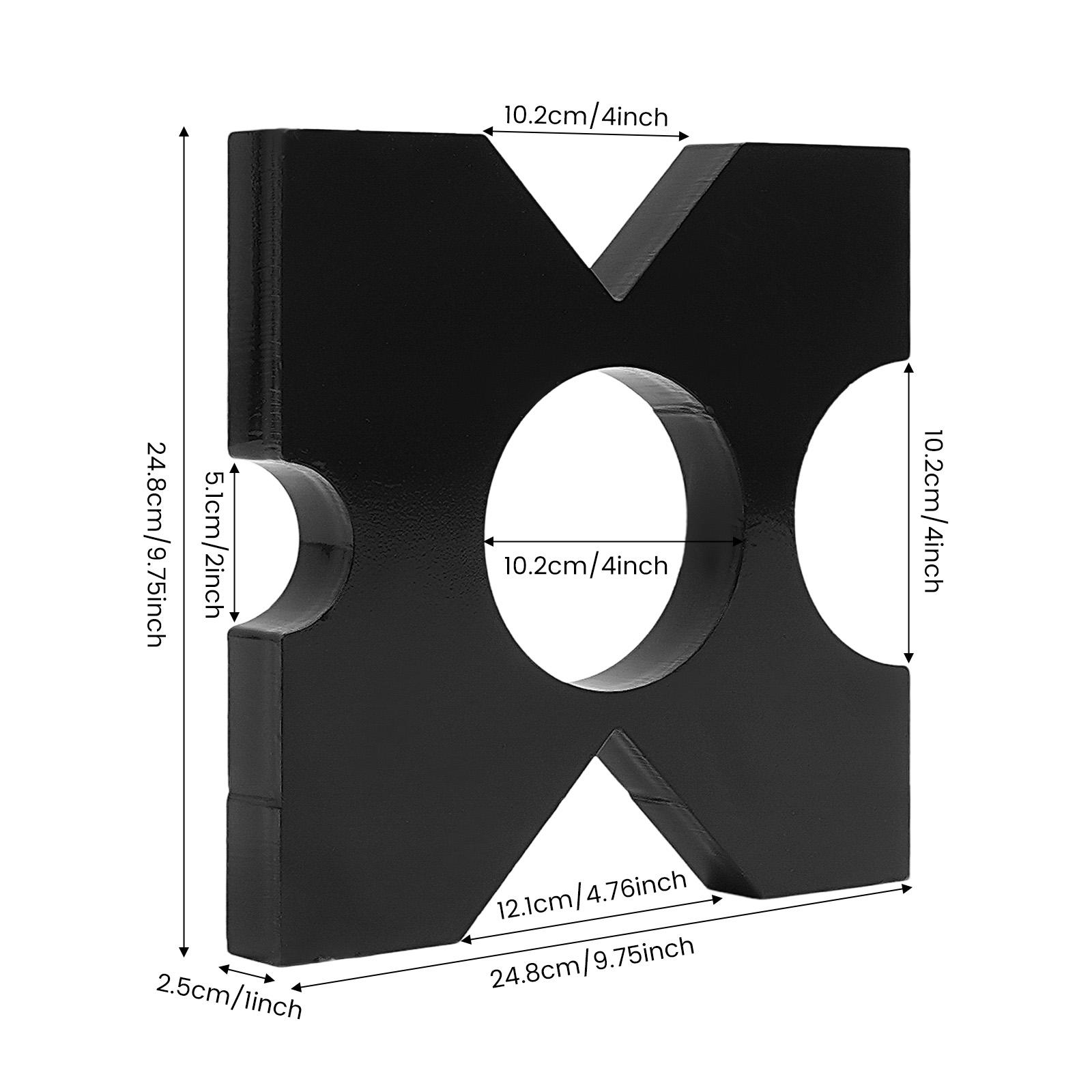 2-Pack Heavy Duty Press Plate for 20-Ton & 32-Ton Presses, 1-Inch Thick High-Strength Iron Die with Spray Coating, High Impact Resistance & Durability for Workshop Factory Production Line Use