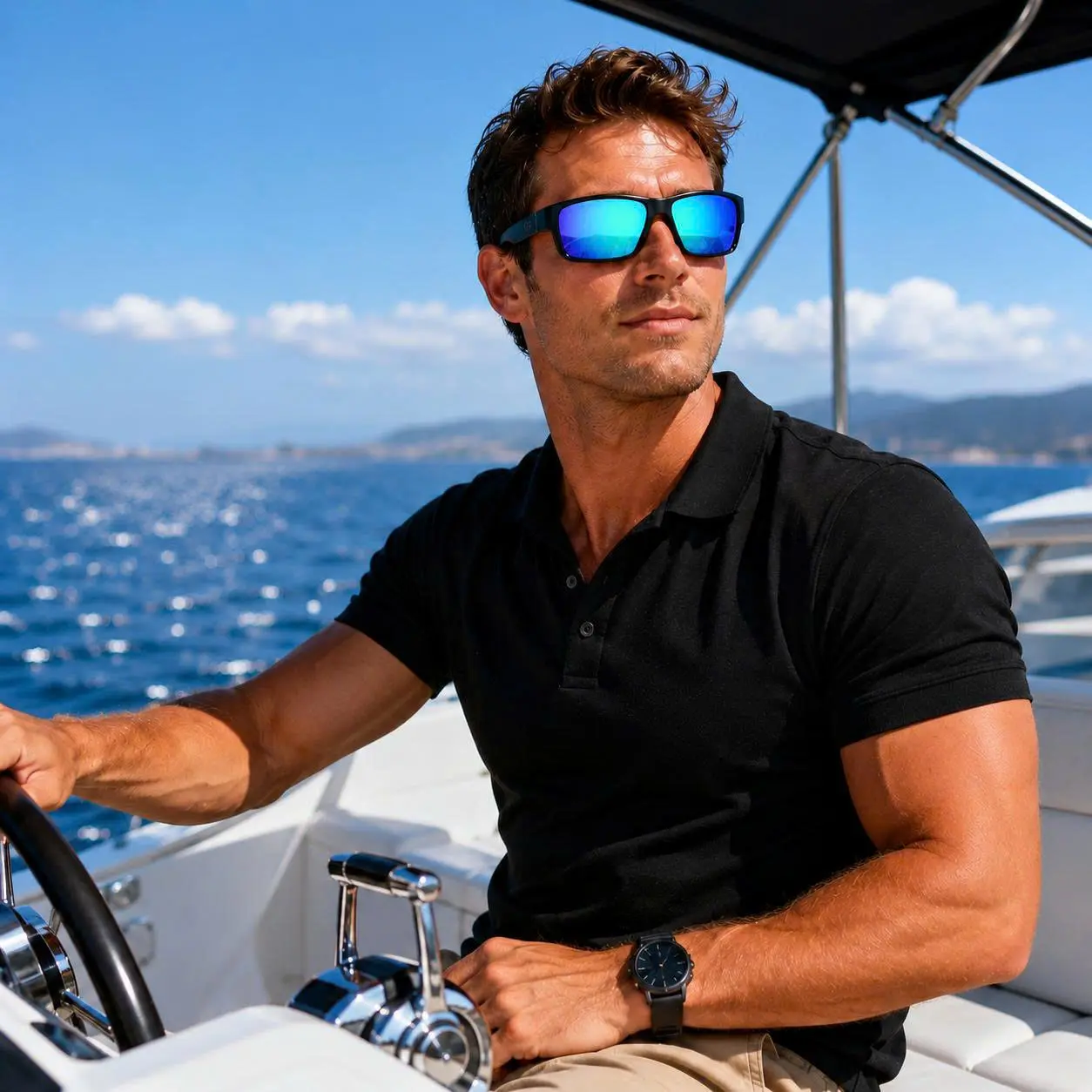 Performance Polarized Sunglasses – Rectangular Eyewear for Outdoor Sports