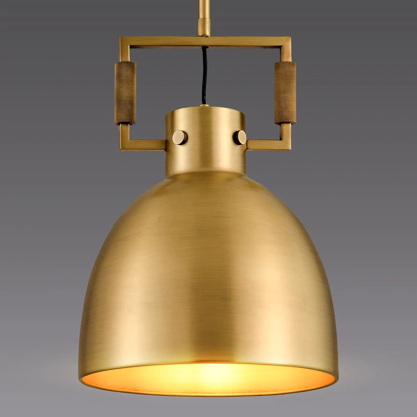 Pendant Lights Kitchen Island, 10" Industrial Pendant Light Fixtures Vintage Brass Farmhouse Pendant Lights Dome Shade for Kitchen Dining Room Hallway Restaurant