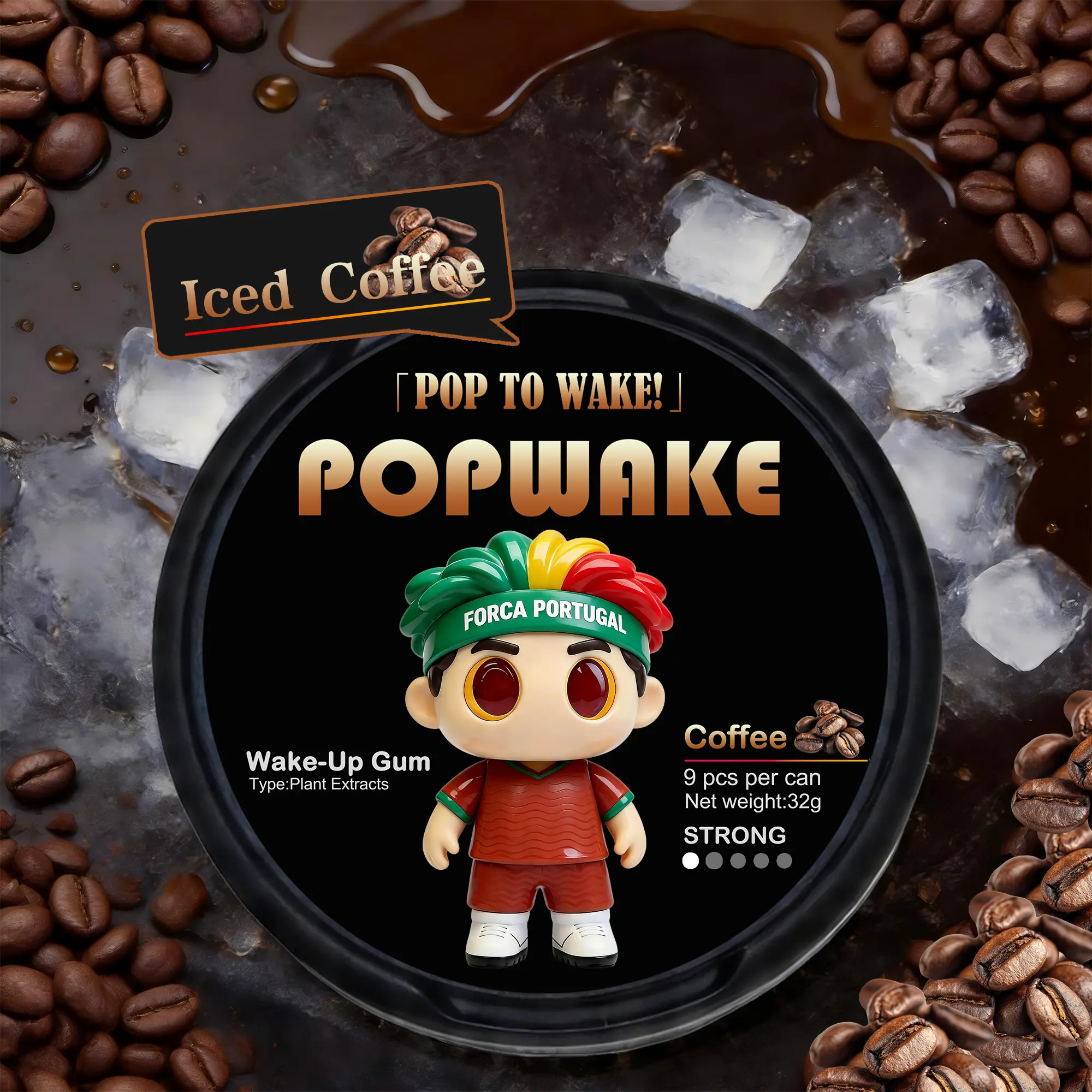 POPWAKE Energy Gum,The smarter way to stay energized,Crush Fatigue, No Jitters,gaming focus gum,stay awake while driving,3pm slump fix,laser focus,instant energy,plant based energy gum