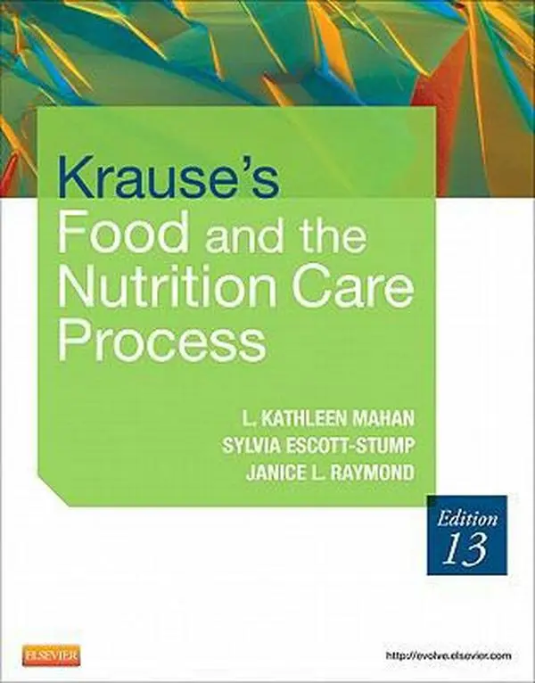 USED Book - Krause's Food & the Nutrition Care Process by L. Kathleen Mahan MS  RD  CDE (Hardcover) - english