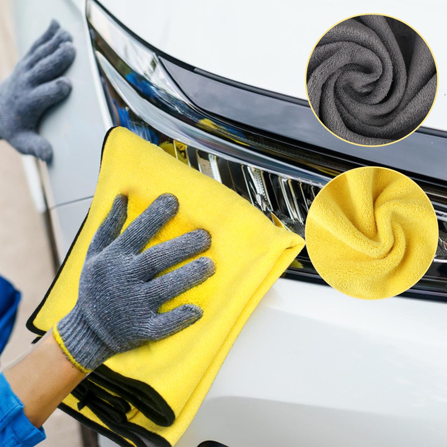 Microfiber Car Towels: Ultra-Absorbent, Lint & Scratch Free Detailing Cloths for Auto & Home Cleaning.